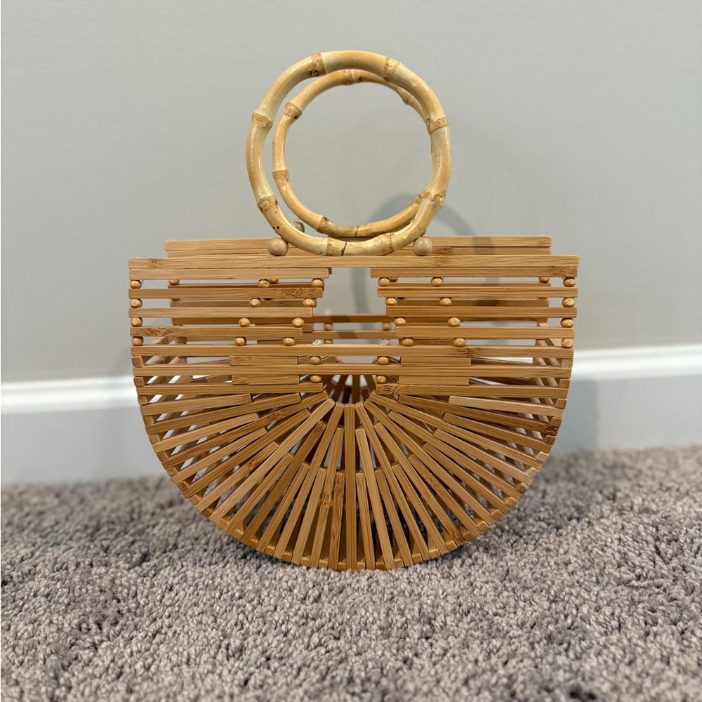 Tan Bamboo Women's Handbag